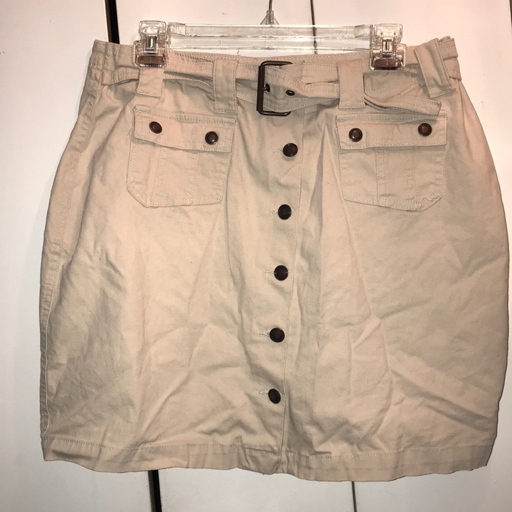 Tan mini skirt!!!
